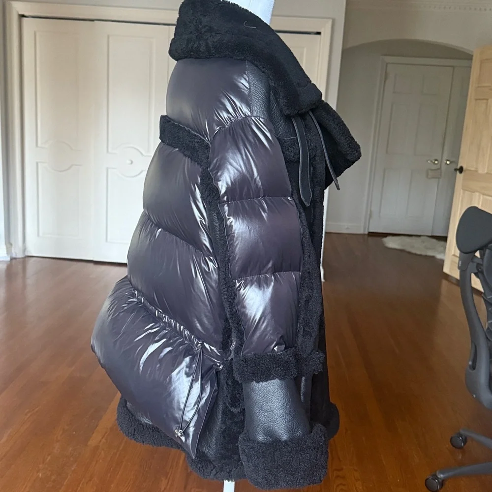 NEW NO TAG! Nicole Benisti Montaigne Shearling Coat - Picture 5 of 11